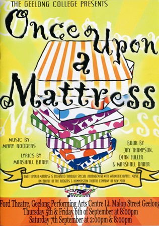 Poster, 'Once Upon a Mattress', 2002.